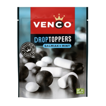 Venco | Droptoppers Salmiak Mint | 10 x 225 gram