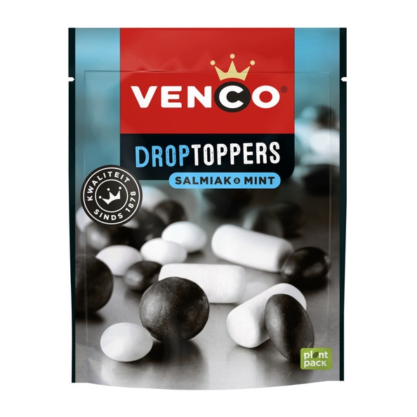 Venco | Droptoppers Salmiak Mint | 10 x 225 gram