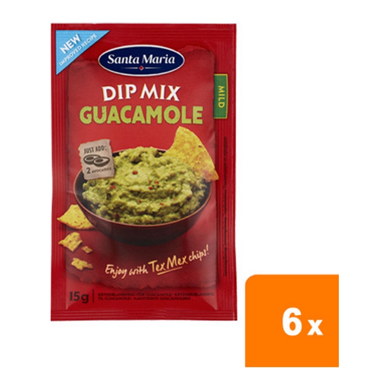 Santa Maria | Dip Mix Guacamole | 6 x 15 gram