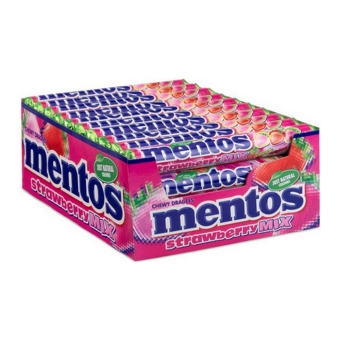 Mentos | Strawberry Mix | Rol | 40 x 37.5 gram