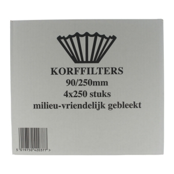 Korffilters 90/250 mm 1000 stuks
