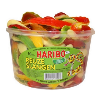 Haribo | Reuzenslangen | 30 stuks