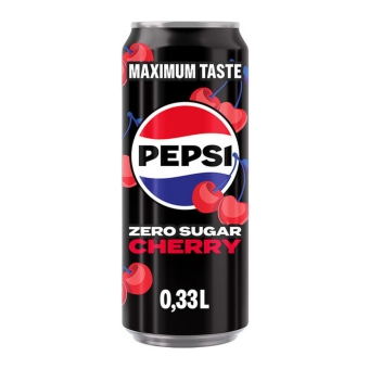 Pepsi | Zero Sugar Cherry Sleek Blik | 12 x 33 cl