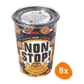 Non Stop! | Italian Mini Cookies Latte | 8 x 125 gram