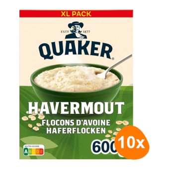 Quaker | Havermout Naturel | 10 x 600 gram