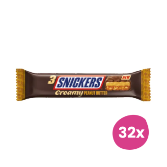 Snickers | Creamy Peanut Butter Trio | 32 x 55 gram