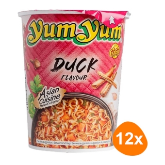 Yum Yum | Instant Noedels Eend 12 Cups | Per stuk