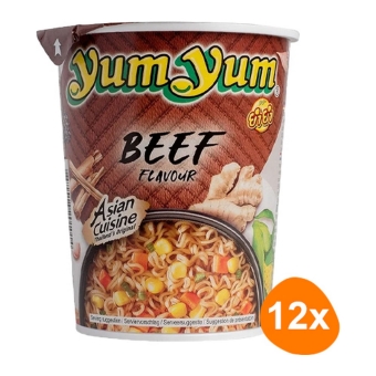 Yum Yum | Instant Noedels Rundvlees 12 Cups | Per stuk