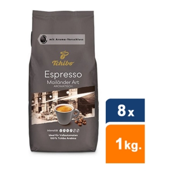Tchibo | Espresso Mailander Art Bonen | 8 x 1000 gram