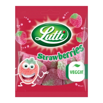 Lutti | Aardbeien Zakje | 12 x 80 gram