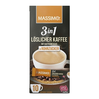 Massimo | 3 In 1 Cafe Rohrzucker | 16 x 170 gram