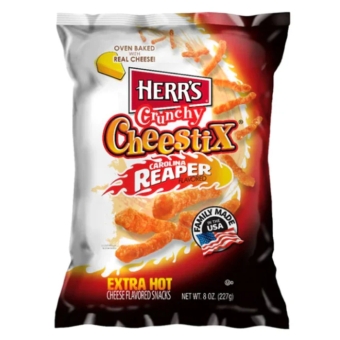 Herr's | Carolina Reaper Cheestix | 8 x 227 gram