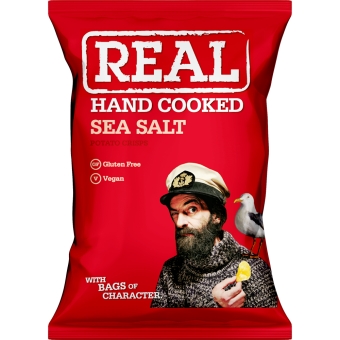 Real Crisps | Sea Salt Crisps Zak | 10 x 150 gram