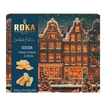 Roka | Gouda Cheese Crispies & Sticks Doos | 8 x 200 gram