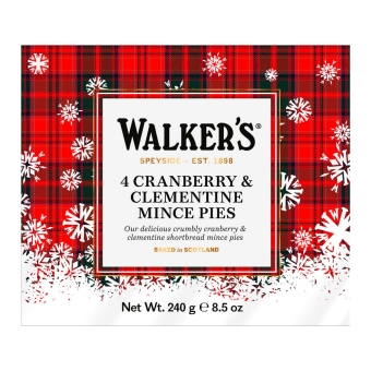 Walker's | Mince Pies Cranberry & Clem | 12 x 240 gram