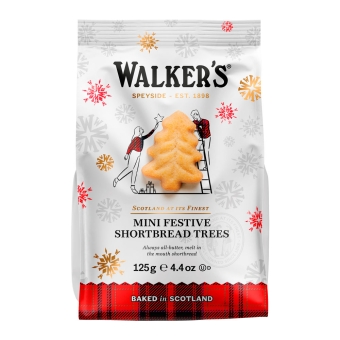 Walker's | Mini Shortbread Festive Trees | 12 x 125 gram