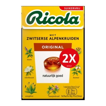 Ricola | Original Suikervrij Duopack | 10 x 2 x 50 gram