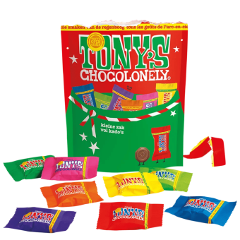 Tony's Chocolonely | Kerstpouch Mix | 8 x 126 gram