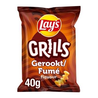 Lay's | Grills Gerookt Chips | 20 x 40 gram