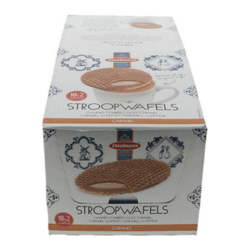 Daelmans Jumbo Stroopwafels – 18 X 2 Stuks, 9 Cm, Met Romige Botersiroop En Bourbonvanille, Per Stuk Verpakt