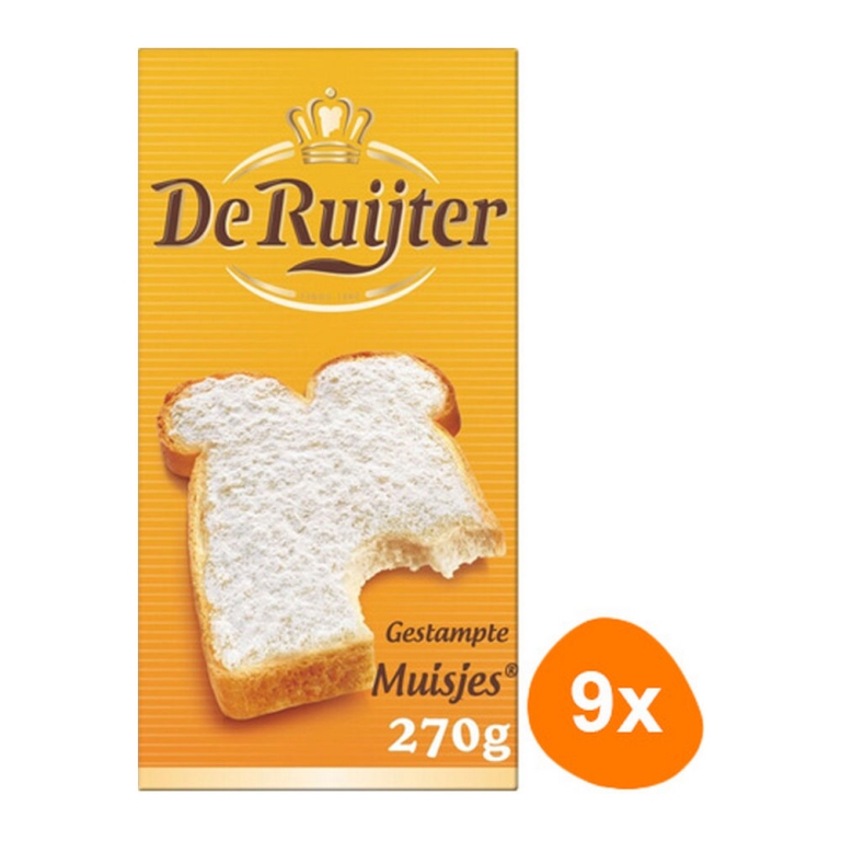 De Ruijter | Gestampte Muisjes | 9 x 270 gram