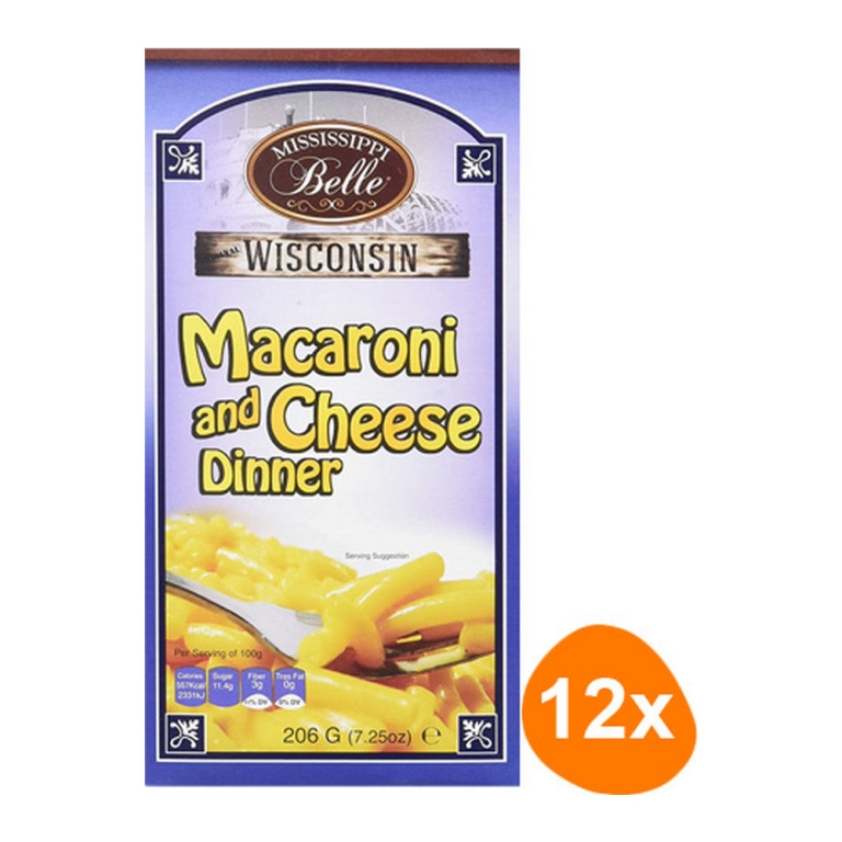 Mississippi | Belle Mac And Cheese Dinner | 12 x 206 gram