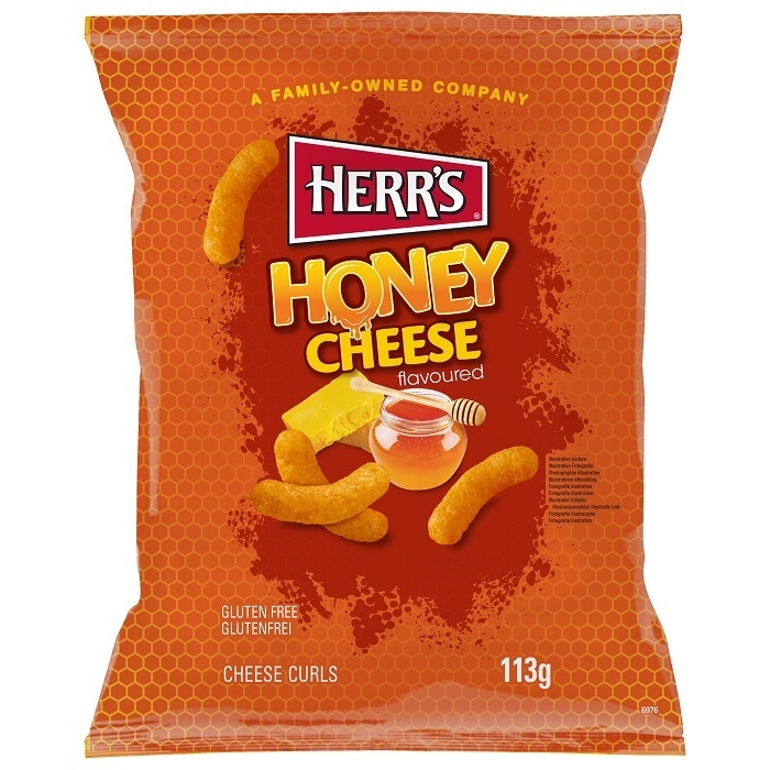 Herr's | Honey Cheese Curls | 12 x 113 gram