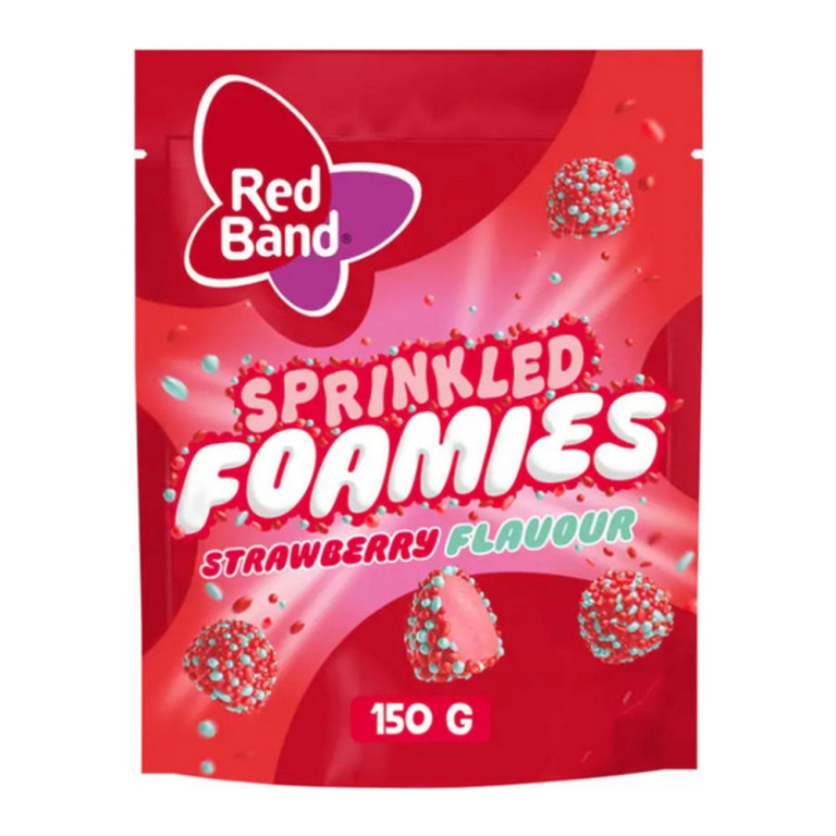 Red Band | Sprinkled Foamies Strawberry | 10 x 150 gram