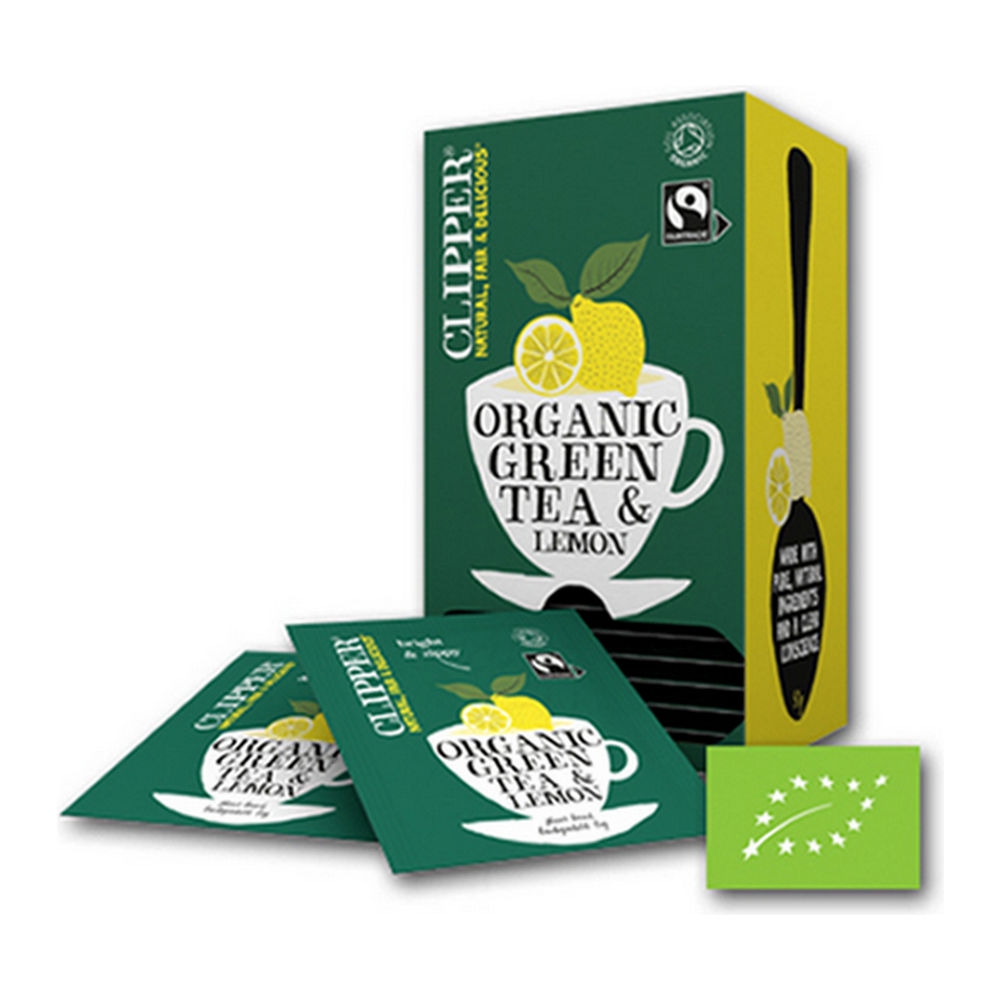 Clipper &VerticalLine; Green Tea Lemon Bio  &VerticalLine; 6 x 25 stuks