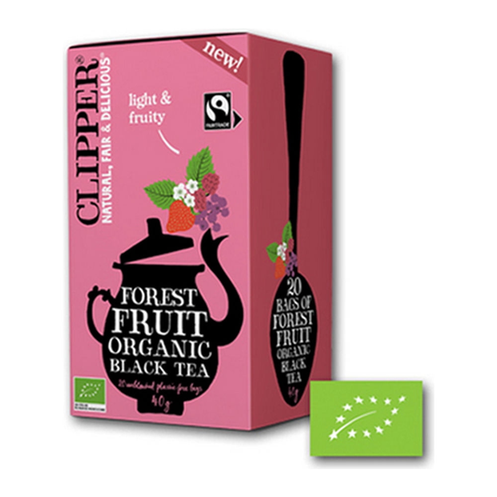 Clipper &VerticalLine; Forest Fruit Black Tea Bio  &VerticalLine; 4 x 20 stuks