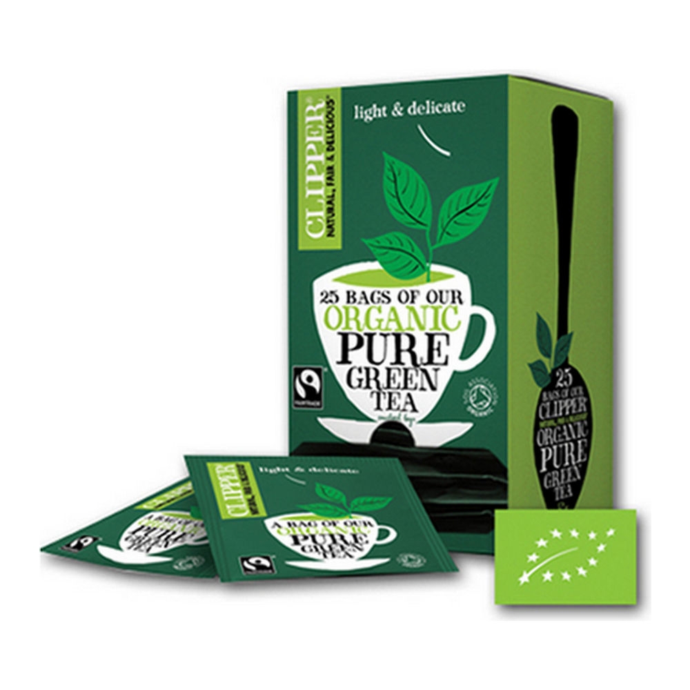 Clipper &VerticalLine; Fairtrade Green Bio &VerticalLine; 6 x 25 stuks