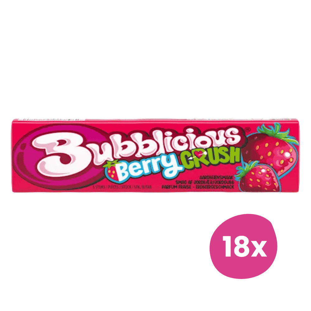 Bubblicious | Aardbei | 18 stuks