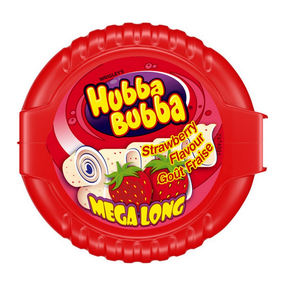 Hubba Bubba | Tape Strawberry | 12 x 56 gram
