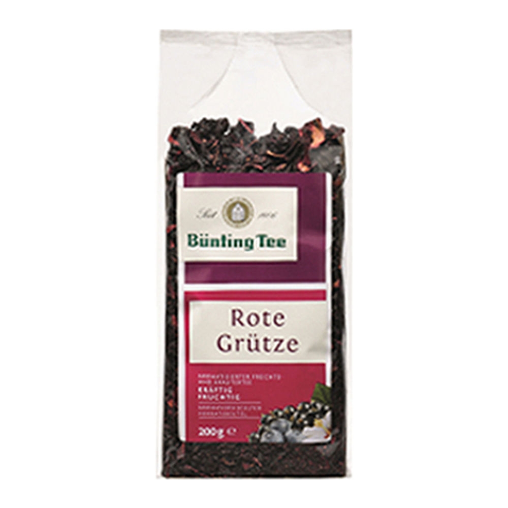 Bunting Tee B&uuml;nting Tee &VerticalLine; Fruchtetee Rote Grutze Zak &VerticalLine; 6 x 200 gram