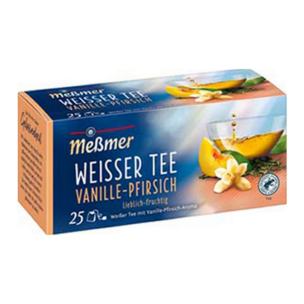 Messmer &VerticalLine; Weisser Tee Vanille Pfirsich &VerticalLine; 12 x 25 x 1,40 gram