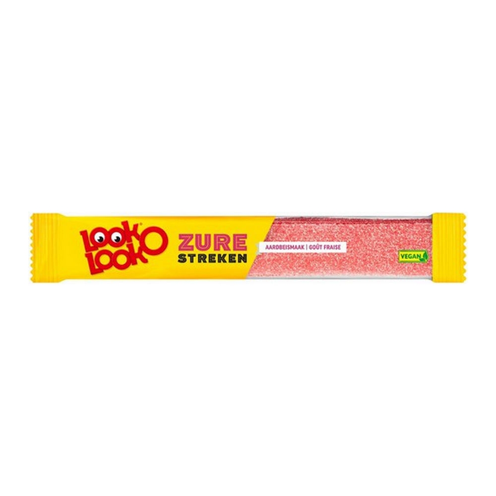Look O Look | Zure Streken Aardbei | 12 x 58 gram