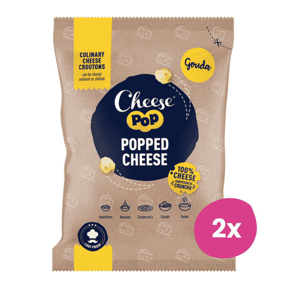Cheesepop | Gepofte Gouda Kaas | 500 gram | 2x