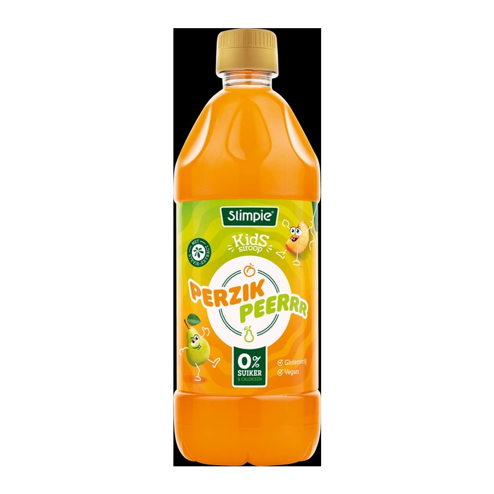 Slimpie | Siroop Kids Perzik Peer | 580 ml