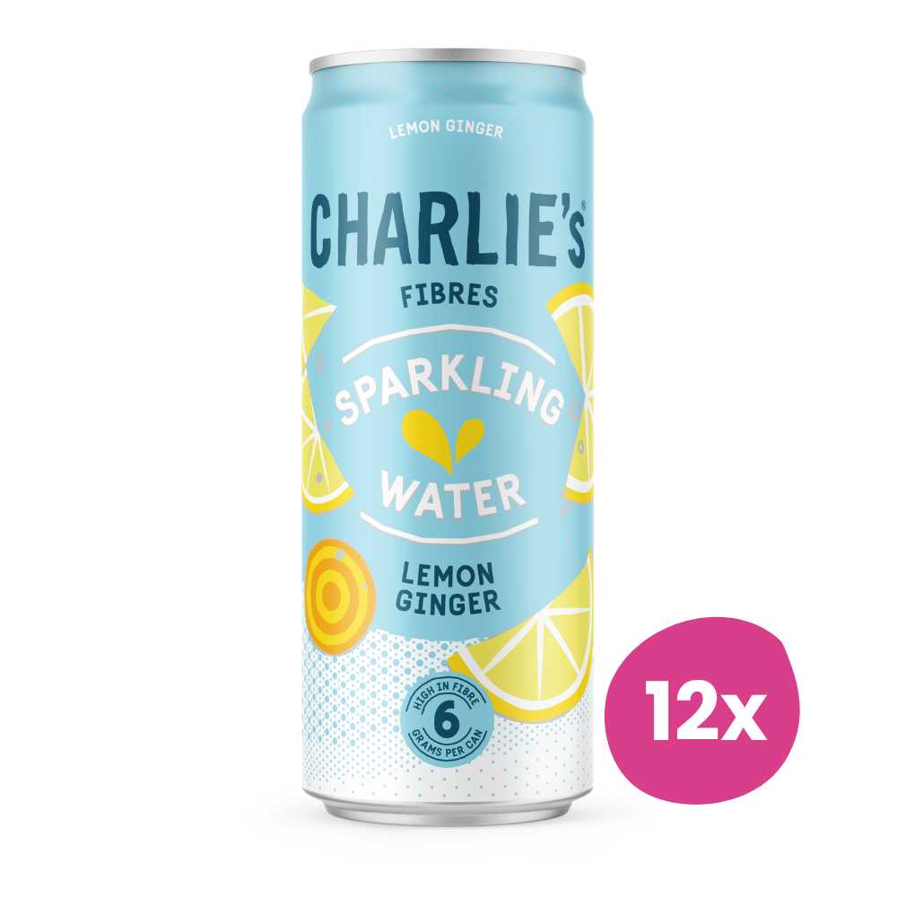 Charlie's | Fibers Lemon Ginger Blik | 12 x 33 cl
