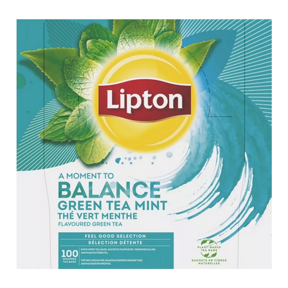 Lipton &VerticalLine; Feel Good Selection Groene Thee Munt &VerticalLine; 100 stuks