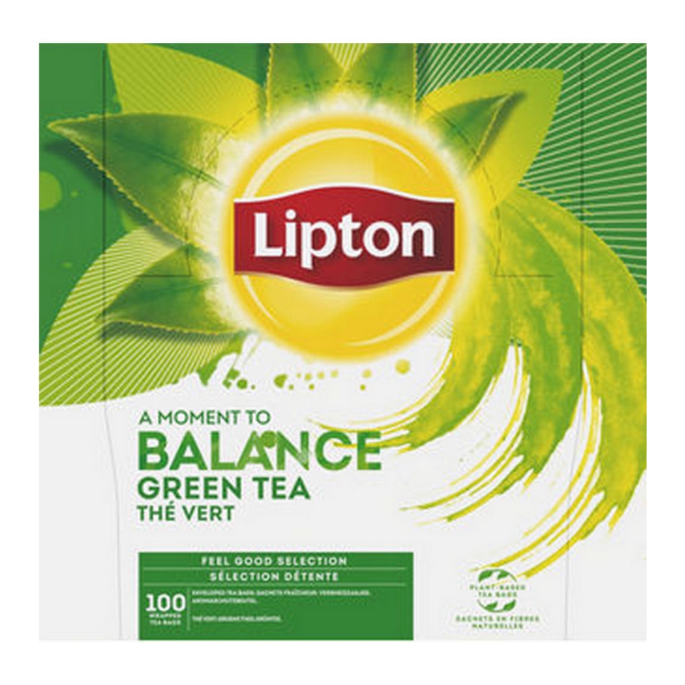 Lipton &VerticalLine; Feel Good Selection Groene Thee &VerticalLine; 100 stuks