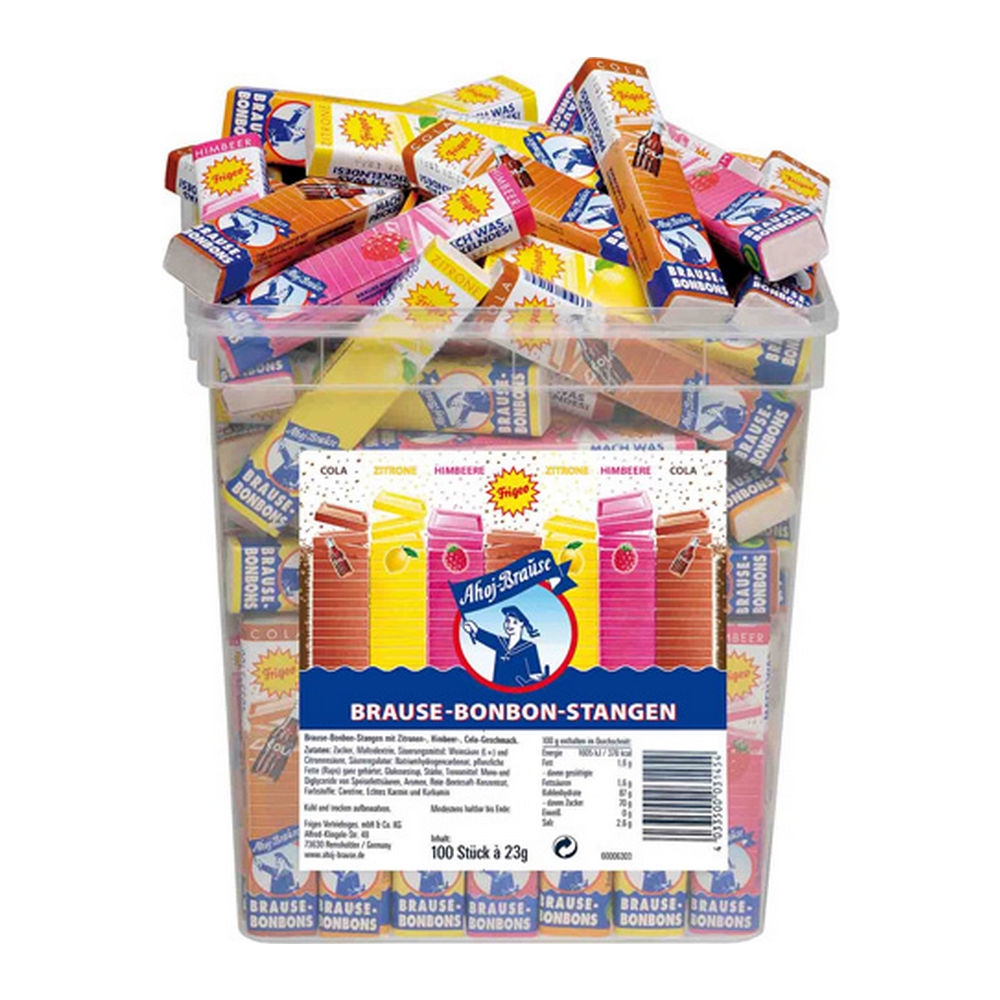 Ahoj Brause | Bruisende Snoepjes (staafjes) | 100 stuks