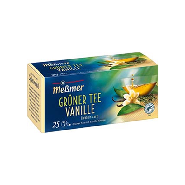 Messmer &VerticalLine; Gruner Tee Vanille &VerticalLine; 12 x 25 x 1,75 gram