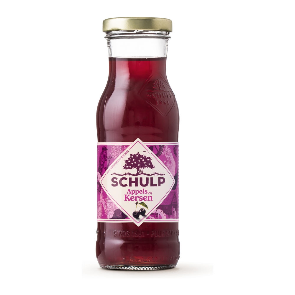 Schulp | Ambachtelijke Appel-&kersensap | 15 x 0.2 liter afbeelding