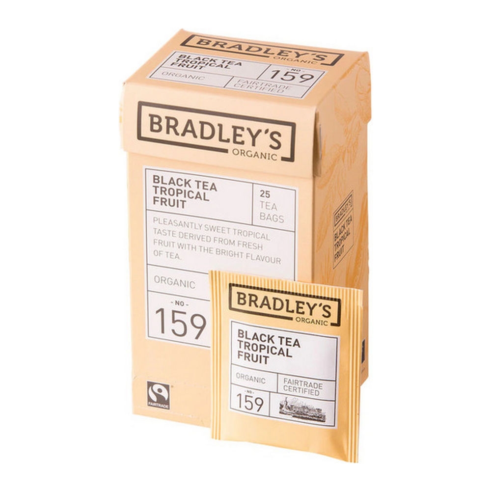 Bradley's &VerticalLine; Organic Black Tea Tropical Fruit &VerticalLine; 4 x 25 x 2 gram