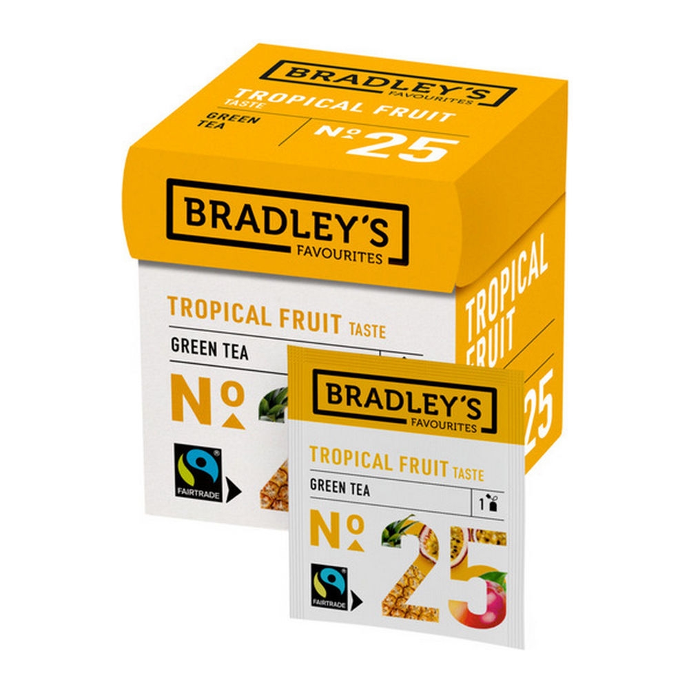 Bradley's &VerticalLine; Favourites Green Tea Trop Fruit &VerticalLine; 6 x 12 x 1,75 gram