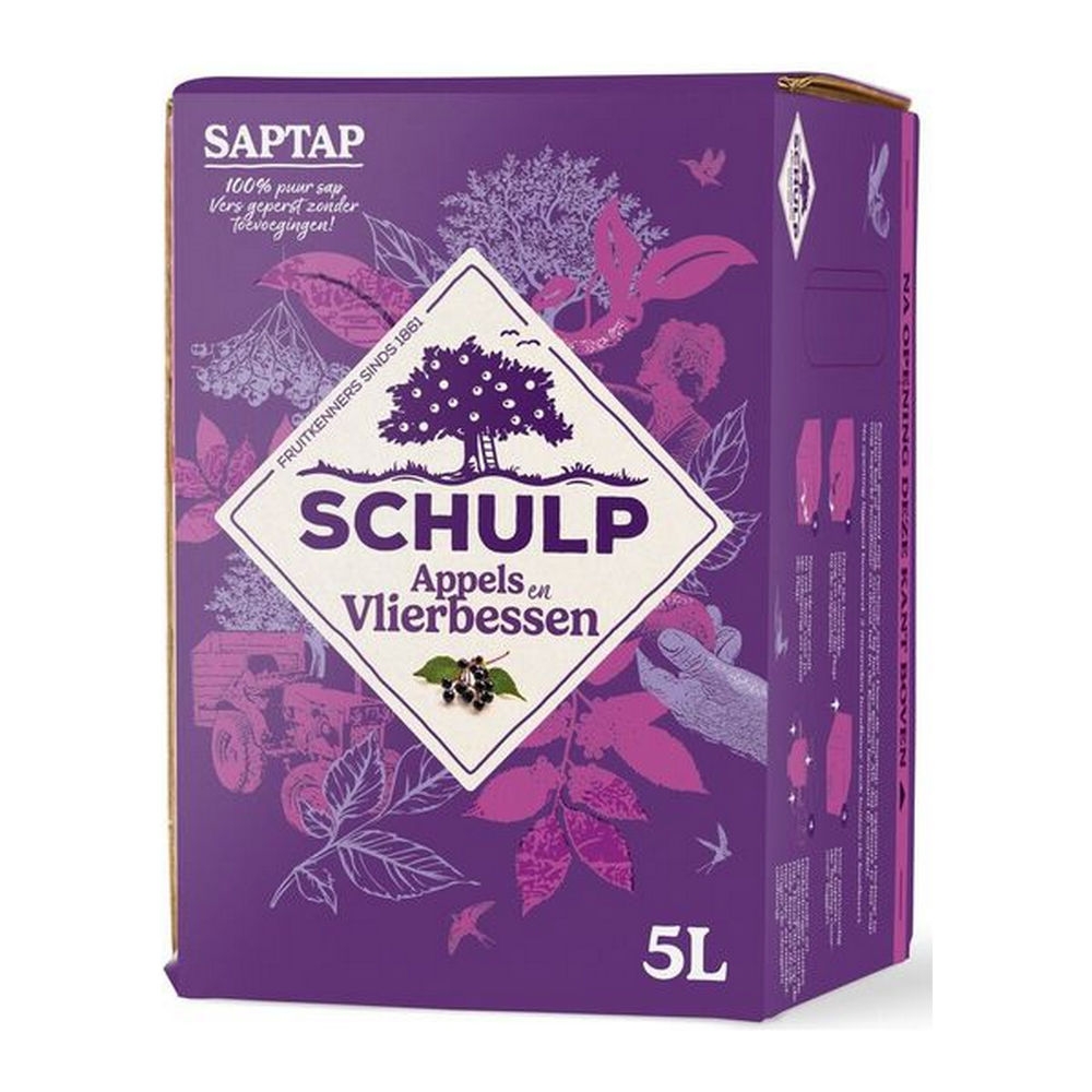 Schulp | Saptap Appel/Vlierbes | 5 liter