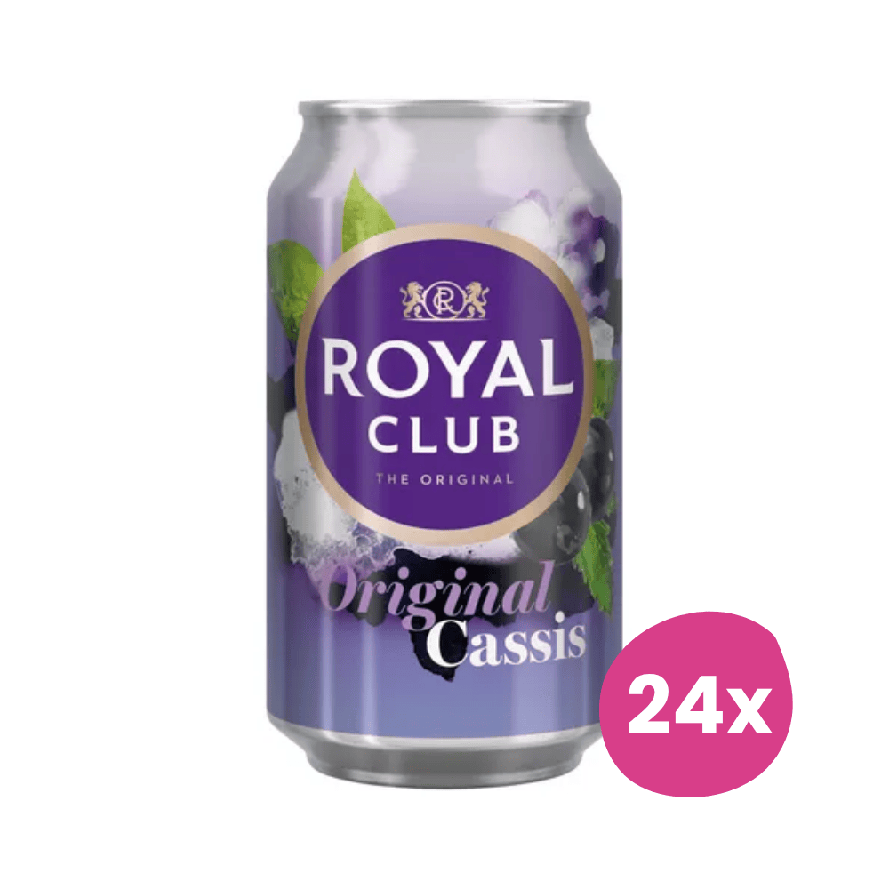 Royal Club Cassis | Blik 24 x 33 cl