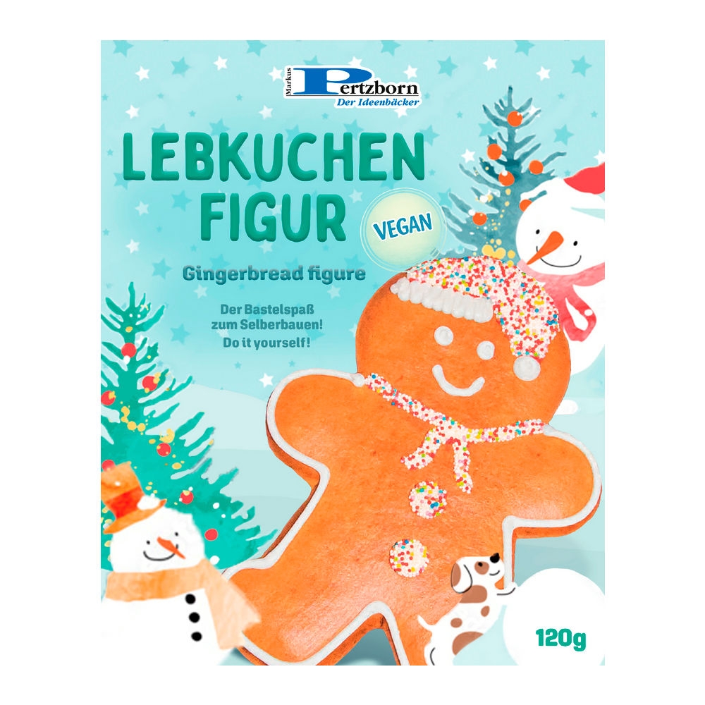 Pertzborn | Diy Lebkuchen Man Doos | 10 x 120 gram