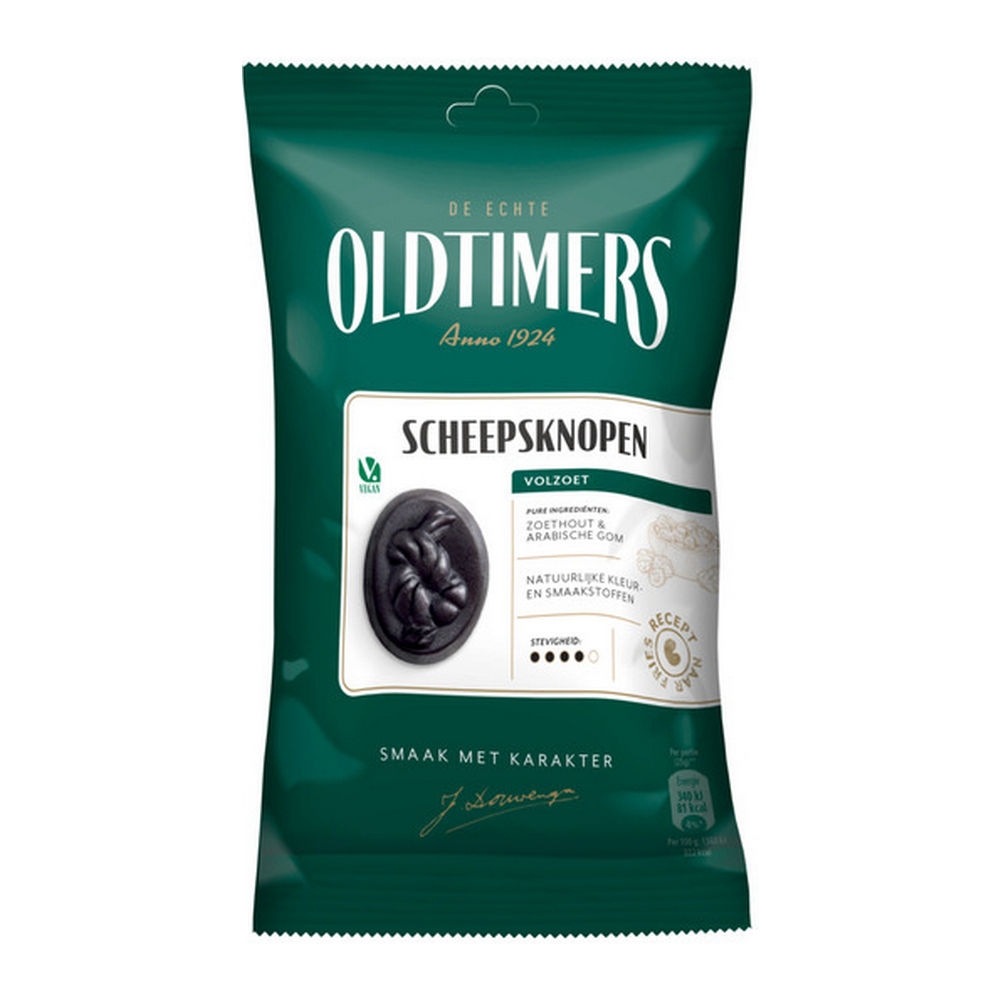 Oldtimers | Snackpacks Scheepsknopen Zakje | 16 x 75 gram